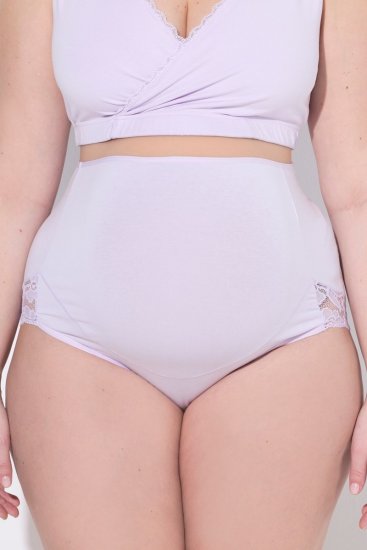 Ulla Popken 853640 Graviditetstrusser med blonde Gammelrosa - Trusser - 