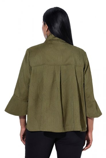 Ulla Popken 855125 Jakke Khaki - Jakker - Dame jakker i store størrelser