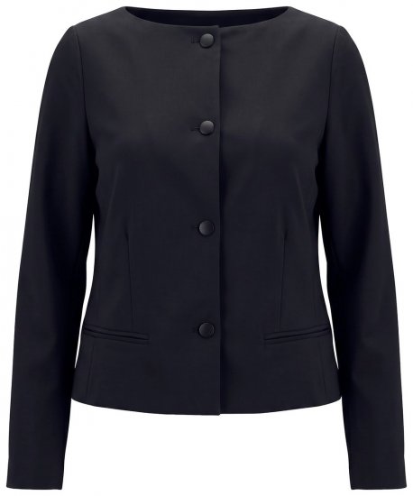 Ulla Popken 855136 Blazer med stretch Sort - Blazere - Blazere i plusstørrelser til kvinder