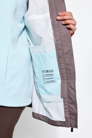 Ulla Popken 855313 Parka Taupe - Frakker - Frakker i store størrelser