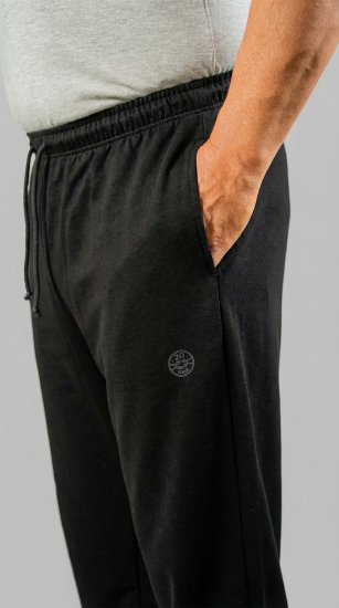 20 Nodi Grecale Stretch Fleece Cotton Sports Pants with Enzyme and Soft Touch Treatment Black - Joggingbukser og shorts - Sweatpants og Sweatshorts 2XL-12XL