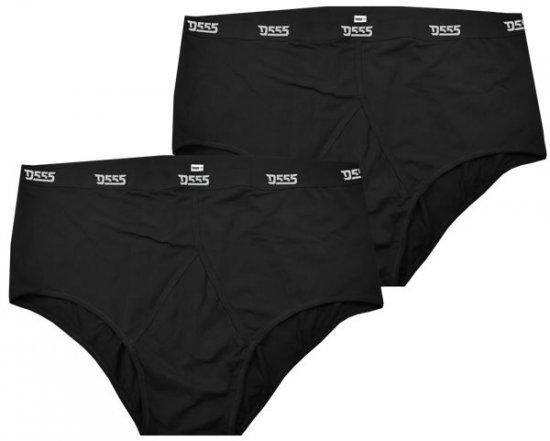 D555 Thompson Briefs Underwear 2-pack Black - Undertøj og badetøj - Badetøj og Undertøj i store størrelser 