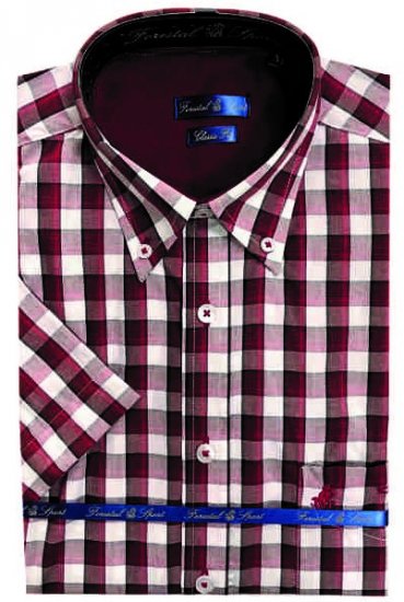 Forestal 901222E Check Shirt Red - Skjorter - Skjorter til store mænd 2XL- 8XL