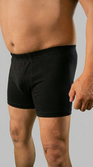 20 Nodi 978 Stretch Cotton Boxer with Internal Elastic Band Black - Boxershorts - Boxershorts til Store Mænd