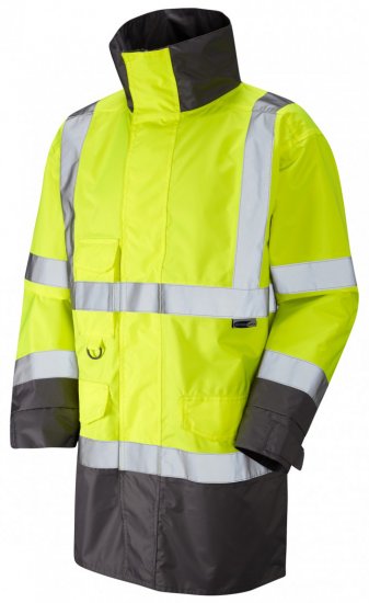 Leo Torridge Breathable Lightweight Anorak Hi-Vis Yellow - Arbejdstøj - Arbejdstøj i store størrelser