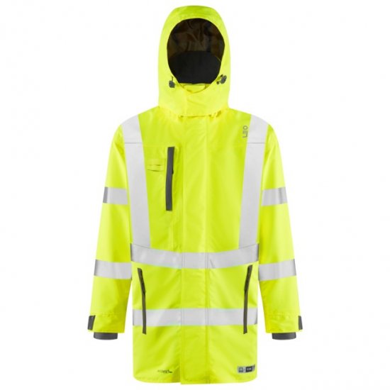 Leo Eastleigh Ecoviz 10K Performance Breathable Anorak Hi-Vis Yellow - Arbejdstøj - Arbejdstøj i store størrelser