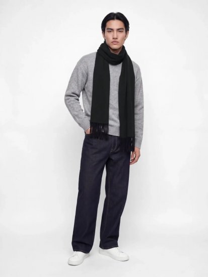 Jack & Jones Kelowna Tørklæde Sort - Tørklæder - 