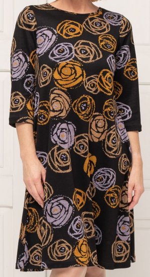 Scandinavian Caramel Flower Petals Dress Lavender and Orange - DAMETØJ 40-66 - 