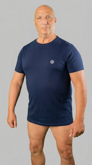 20 Nodi Mezzogiorno Sports T-Shirt Navy - T-shirts - T-shirts i store størrelser - 2XL-14XL