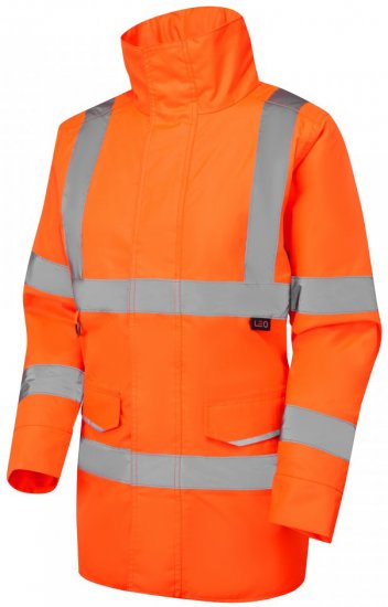 Leo Cheristow EcoViz 4K Women's Baffle Lined Anorak Hi-Vis Orange - Arbejdstøj - 