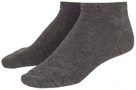 Adamo Anton sneaker-socks Charcoal 4-pack - Undertøj og badetøj - Badetøj og Undertøj i store størrelser 
