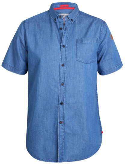 D555 Arnold Denim Shirt - Skjorter - Skjorter til store mænd 2XL- 8XL