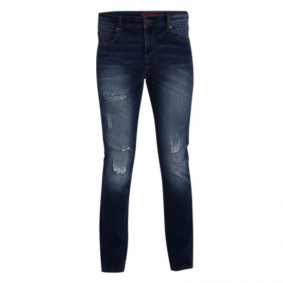 D555 Asher 1959 Stretch Jeans with rips - Jeans og bukser - Herrejeans og bukser i store størrelser W40-W70