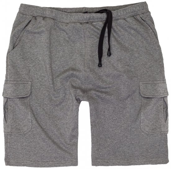 Adamo Athen Sweatshorts with Cargo pocket Grey - Joggingbukser og shorts - Sweatpants og Sweatshorts 2XL-8XL