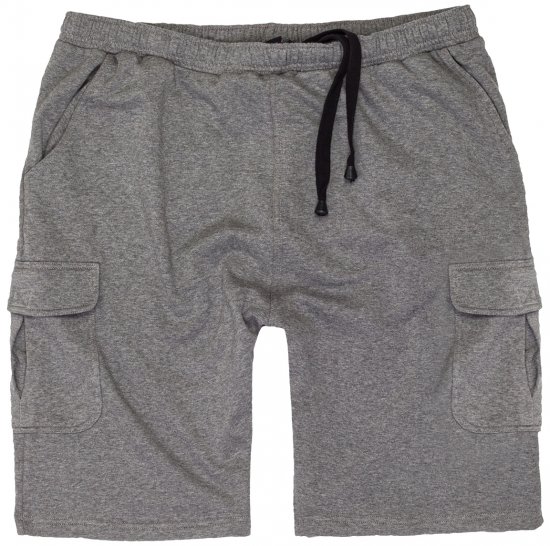 Adamo Athen Sweatshorts with Cargo pocket Grey - Joggingbukser og shorts - Sweatpants og Sweatshorts 2XL-12XL