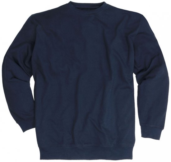 Adamo Athen Crew neck Sweatshirt Navy - Trøjer og Hættetrøjer - Trøjer og Hættetrøjer i store størrelser - 2XL-14XL