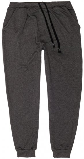 Adamo Athen Sweatpants with Cuffs Charcoal - Joggingbukser og shorts - Sweatpants og Sweatshorts 2XL-12XL