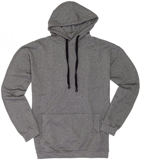 Adamo Athen Hoodie without Zipper Grey - Trøjer og hættetrøjer - Trøjer og Hættetrøjer i store størrelser - 2XL-14XL