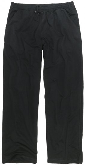 Adamo Athen Sweatpants with Open Hem Black - Joggingbukser og shorts - Sweatpants og Sweatshorts 2XL-12XL