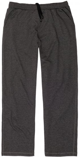 Adamo Athen Sweatpants with Open Hem Charcoal - Joggingbukser og shorts - Sweatpants og Sweatshorts 2XL-12XL