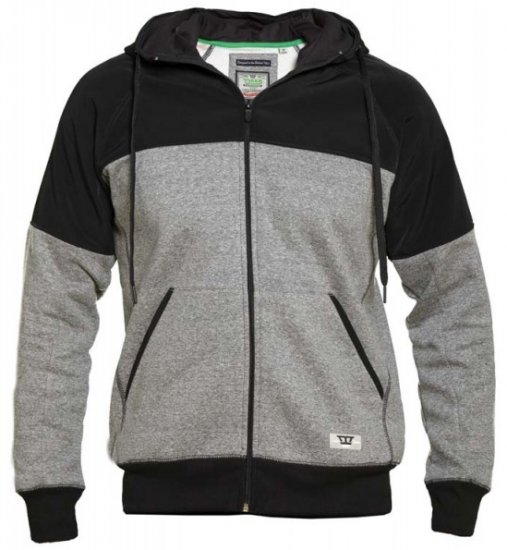 D555 Banbury Hoodie Black - Trøjer og hættetrøjer - Trøjer og Hættetrøjer i store størrelser - 2XL-14XL
