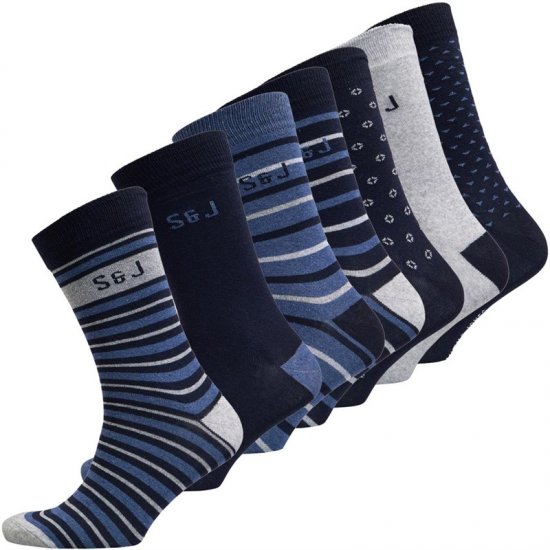 Smith & Jones Benji 7-pack Socks - Undertøj og badetøj - Badetøj og Undertøj i store størrelser 