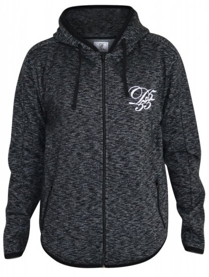 D555 Bennie Full zip Hoodie - Trøjer og hættetrøjer - Trøjer og Hættetrøjer i store størrelser - 2XL-14XL