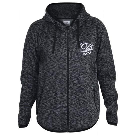 D555 Bennie Full zip Hoodie - Trøjer og hættetrøjer - Trøjer og Hættetrøjer i store størrelser - 2XL-14XL