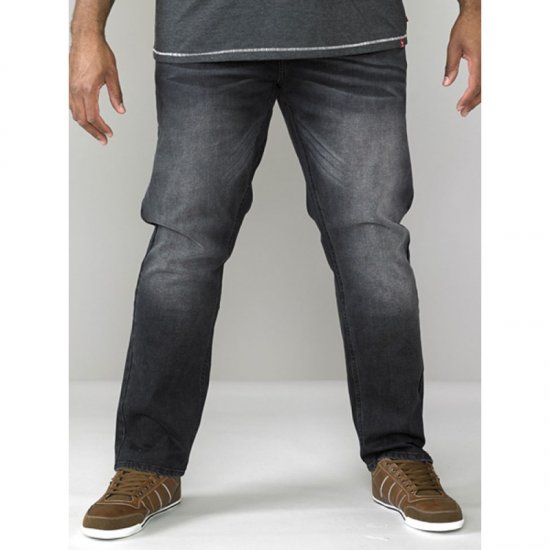 D555 Benson Tapered Fit Stretch Jeans Stonewash TALL SIZES - HERRETØJ MT-6XLT - Tøj til høje mænd