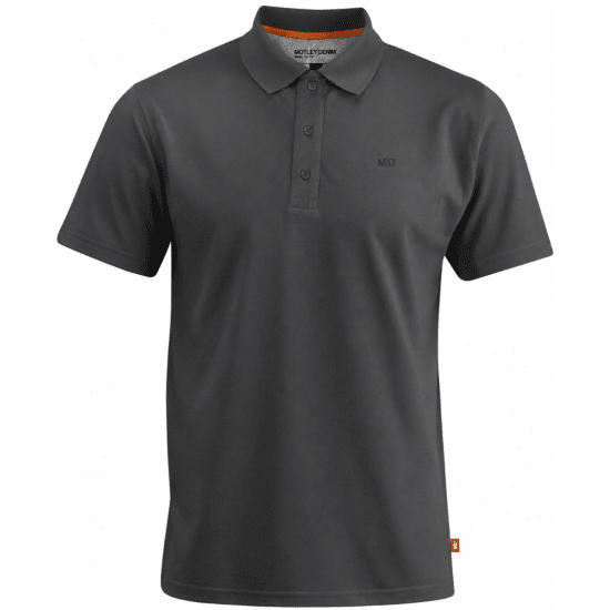 Motley Denim Bratislava Polo Charcoal - Polotrøjer - Polotrøjer 2XL-8XL