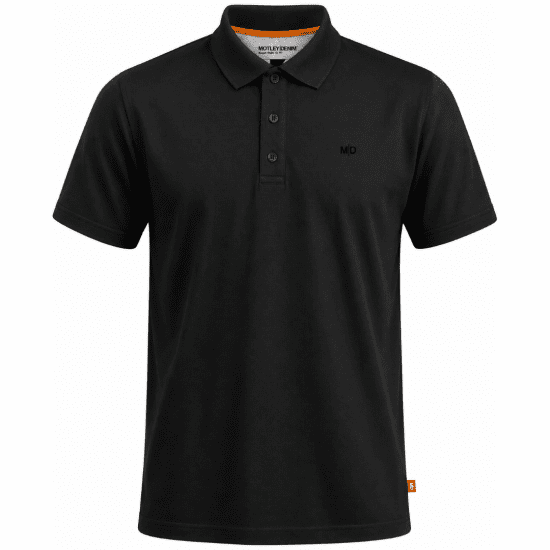 Motley Denim Bratislava Polo Black - Polotrøjer - Polotrøjer 2XL-8XL