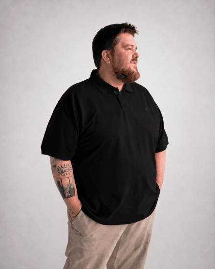 Motley Denim Bratislava Polo Black - Polotrøjer - Polotrøjer 2XL-8XL
