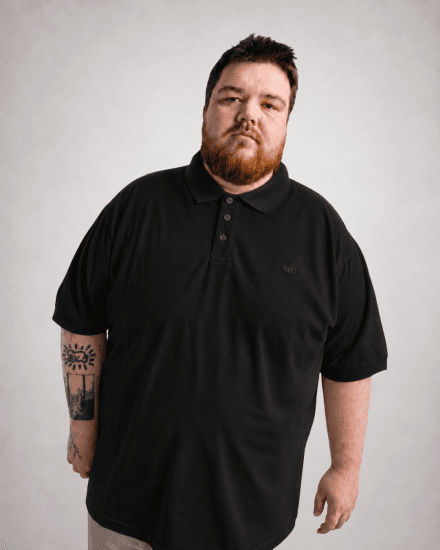 Motley Denim Bratislava Polo Black - Polotrøjer - Polotrøjer 2XL-8XL
