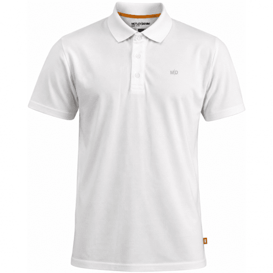 Motley Denim Bratislava Polo White - Polotrøjer - Polotrøjer 2XL-8XL