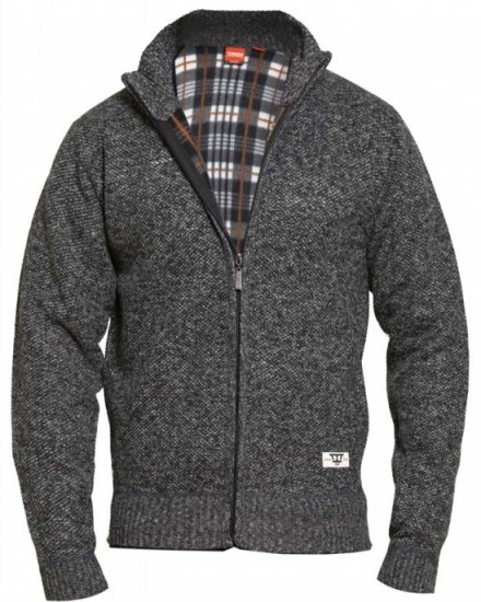 D555 Braxton Sweater Charcoal - Trøjer og hættetrøjer - Trøjer og Hættetrøjer i store størrelser - 2XL-14XL