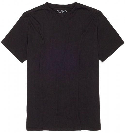 Adamo Bud Regular fit Heavy weight T-shirt Black - T-shirts - T-shirts i store størrelser - 2XL-14XL