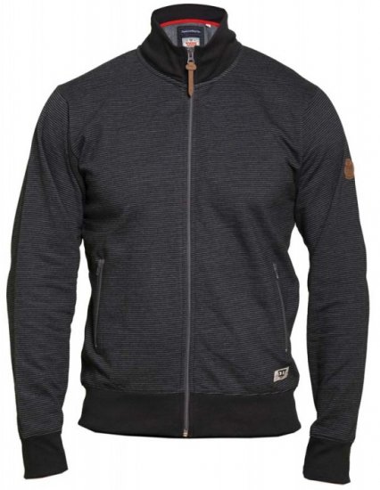 D555 Buxton Full Zip Sweatshirt Black - Trøjer og hættetrøjer - Trøjer og Hættetrøjer i store størrelser - 2XL-14XL