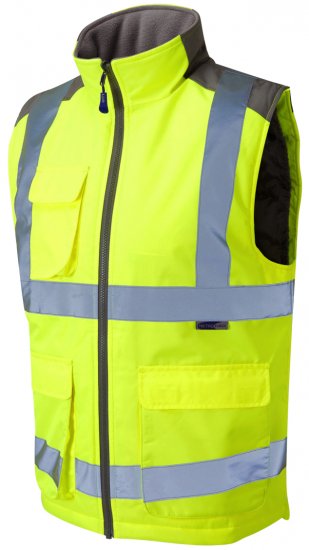 Leo Torrington Bodywarmer Yellow - Arbejdstøj - Arbejdstøj i store størrelser