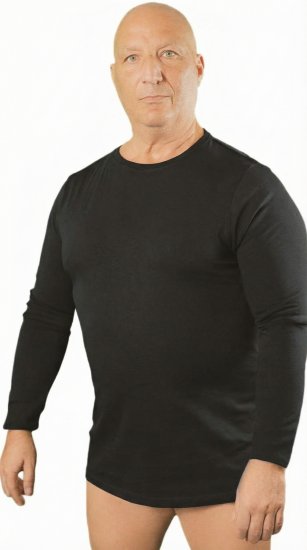 20 Nodi Carbino Long Sleeve Sport T-Shirt Black - Langærmede T-shirts i store størrelser - Langærmede T-shirts i store størrelser