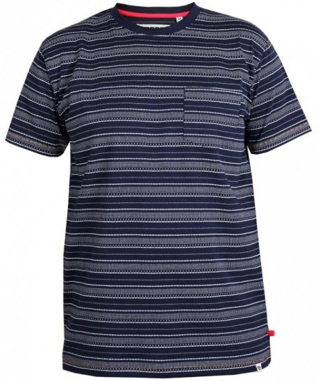 D555 Caspian T-shirt Navy - T-shirts - T-shirts i store størrelser - 2XL-14XL