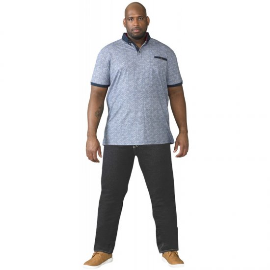 D555 Cedric Tapered Fit Stretch Jeans Indigo TALL SIZES - HERRETØJ MT-6XLT - Tøj til høje mænd