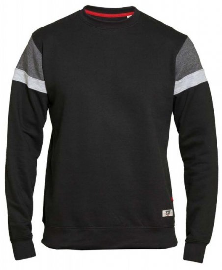 D555 Clermont Sweatshirt Black - Trøjer og hættetrøjer - Trøjer og Hættetrøjer i store størrelser - 2XL-14XL