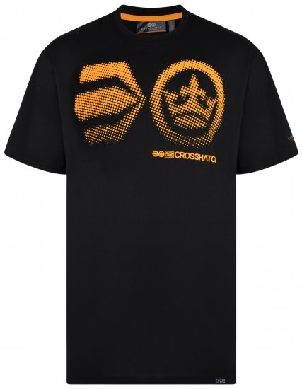 Crosshatch Kravtar T-shirt Black - T-shirts - T-shirts i store størrelser - 2XL-14XL