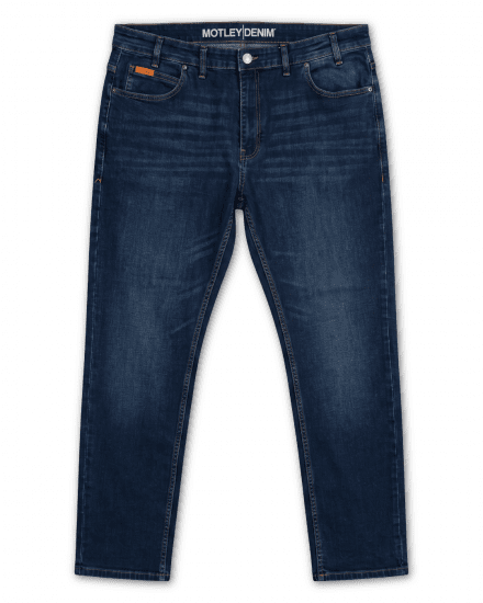 Motley Denim Soho 5-Pocket Jeans Dark Wash - Jeans og bukser - Herrejeans og bukser i store størrelser W40-W70