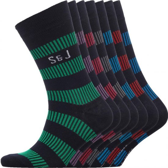 Smith & Jones Dasher 7-pack Socks - Undertøj og badetøj - Badetøj og Undertøj i store størrelser 