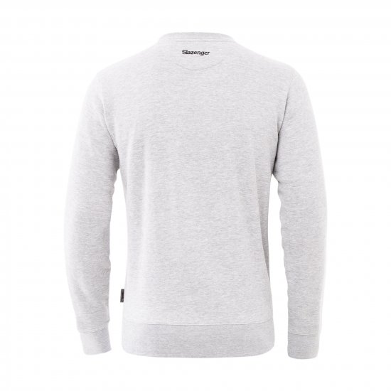 Slazenger Dean Sweatshirt Grey - Trøjer og hættetrøjer - Trøjer og Hættetrøjer i store størrelser - 2XL-14XL