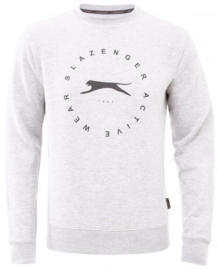 Slazenger Dean Sweatshirt Grey - Trøjer og hættetrøjer - Trøjer og Hættetrøjer i store størrelser - 2XL-14XL