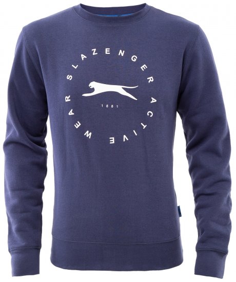 Slazenger Dean Sweatshirt Navy - Trøjer og hættetrøjer - Trøjer og Hættetrøjer i store størrelser - 2XL-14XL