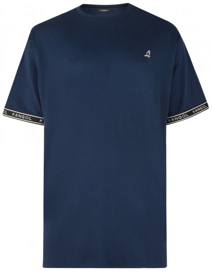 Kangol Descend T-shirt Navy - T-shirts - T-shirts i store størrelser - 2XL-14XL