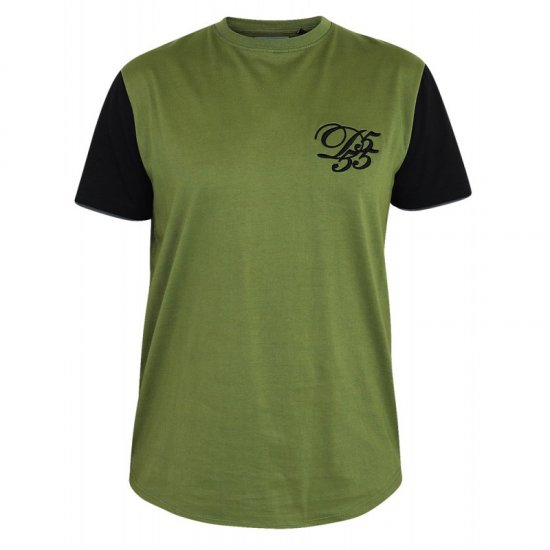 D555 Demarcus Couture T-shirt Khaki - T-shirts - T-shirts i store størrelser - 2XL-14XL